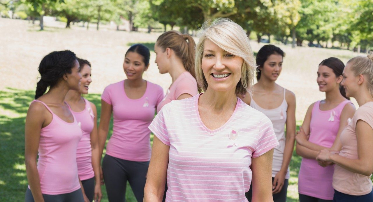 12 Nov 2013 --- Confident woman supporting breast cancer awareness --- Image by © Wavebreak Media LTD/Wavebreak Media Ltd./Corbis