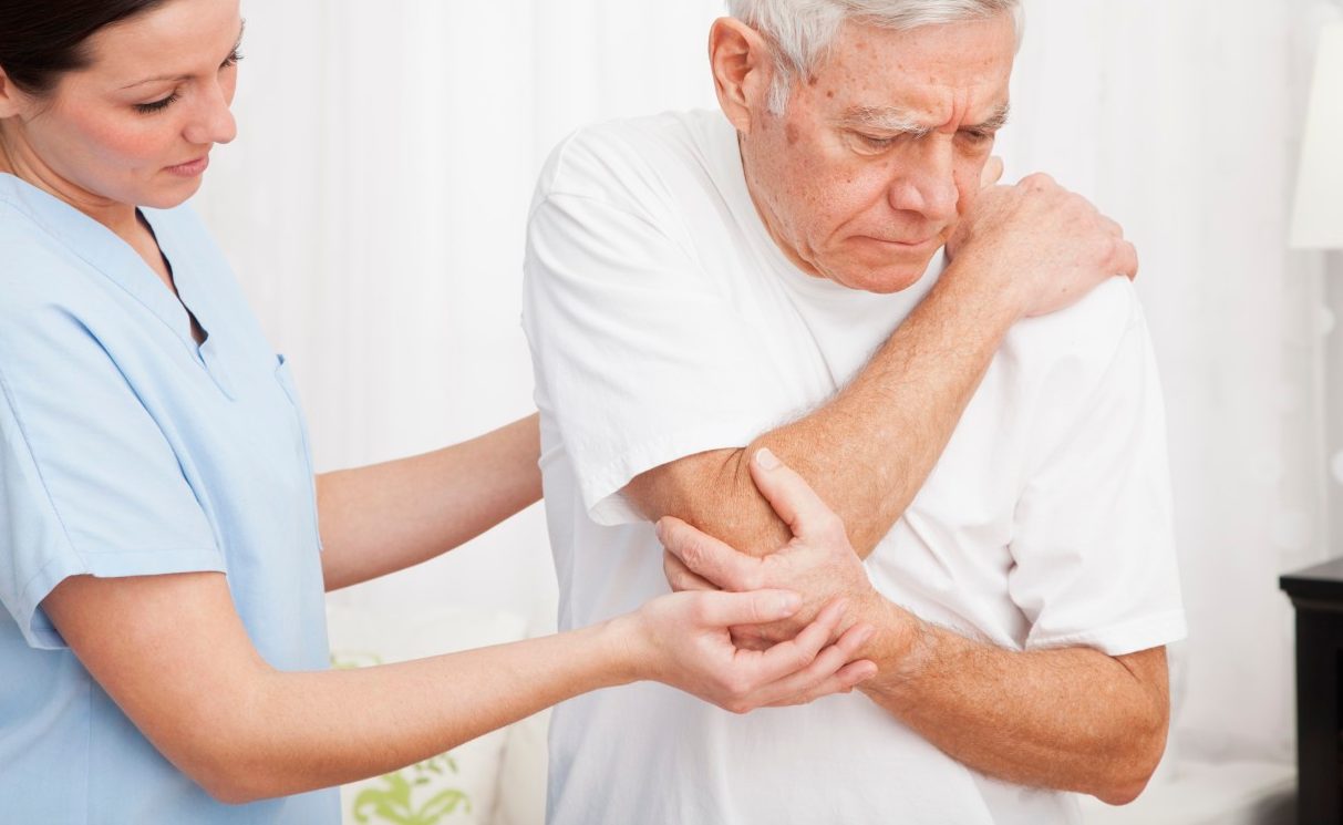 04 Feb 2013 --- Nurse helping patient --- Image by © VStock/Tetra Images/Corbis