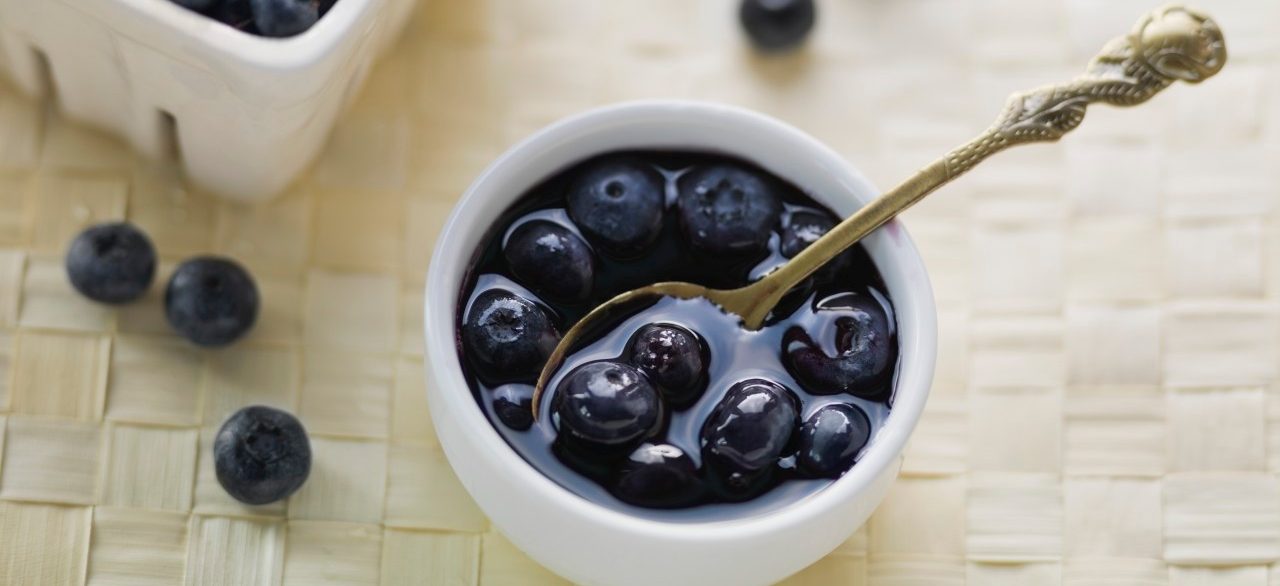 31 Aug 2013 --- Fresh blueberries in bowl --- Image by © Hero Images/Corbis