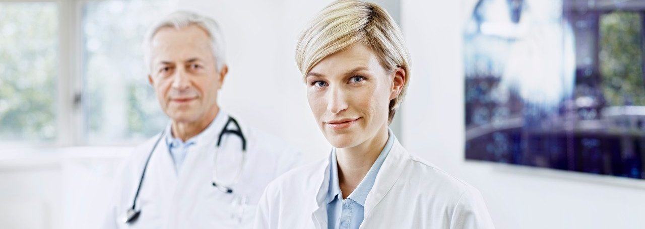 Portrait of two doctors --- Image by © Roger Richter/Corbis