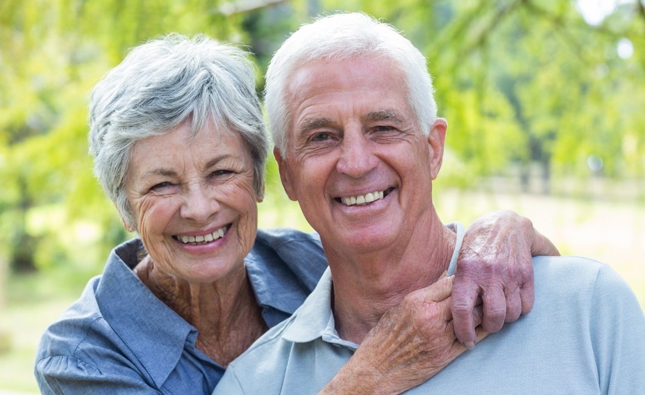 24 Mar 2015 --- Happy old couple smiling --- Image by © Wavebreak Media LTD/Wavebreak Media Ltd./Corbis