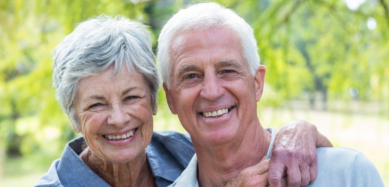 24 Mar 2015 --- Happy old couple smiling --- Image by © Wavebreak Media LTD/Wavebreak Media Ltd./Corbis