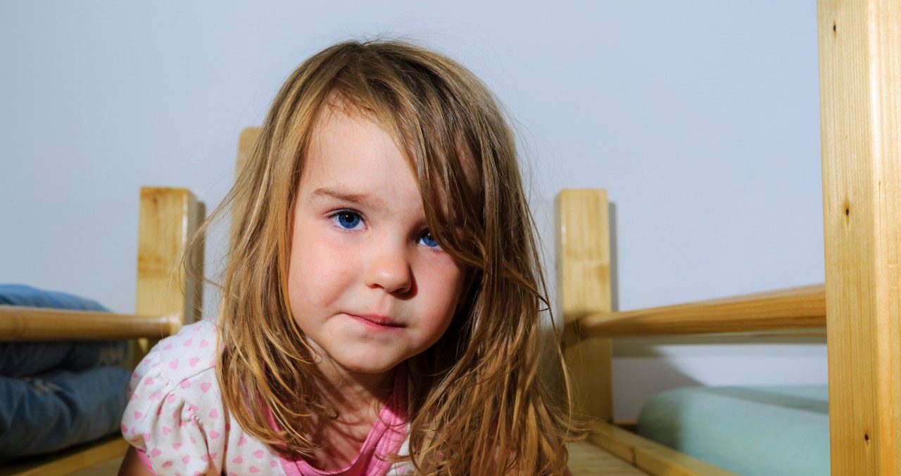 16 Feb 2015 --- Girl, 3 years, in the kid's room --- Image by © Markus Obländer/imageBROKER/Corbis