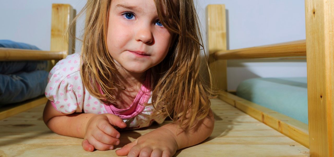 16 Feb 2015 --- Girl, 3 years, in the kid's room --- Image by © Markus Obländer/imageBROKER/Corbis