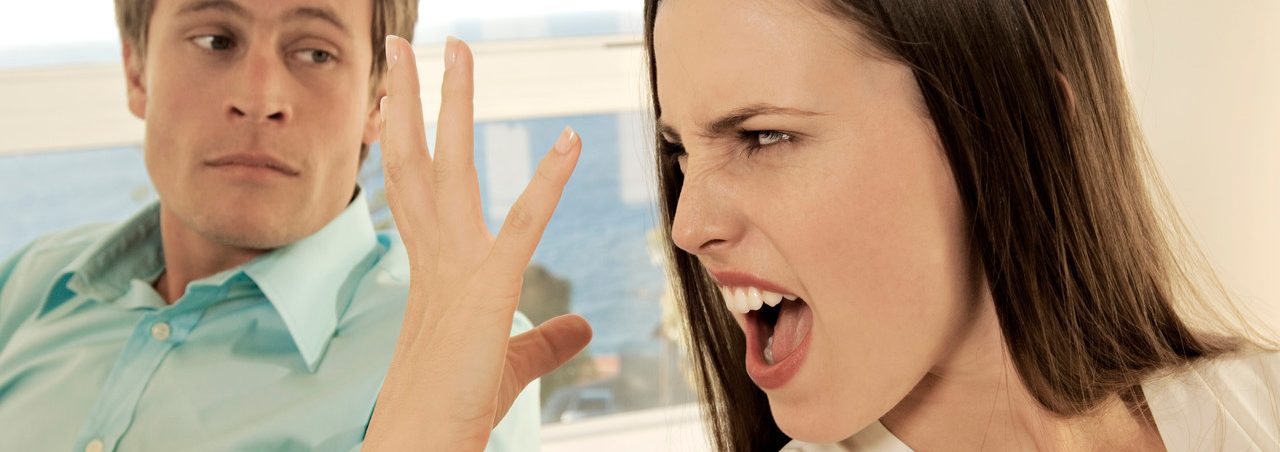 Portrait of couple arguing --- Image by © A. Chederros/Onoky/Corbis